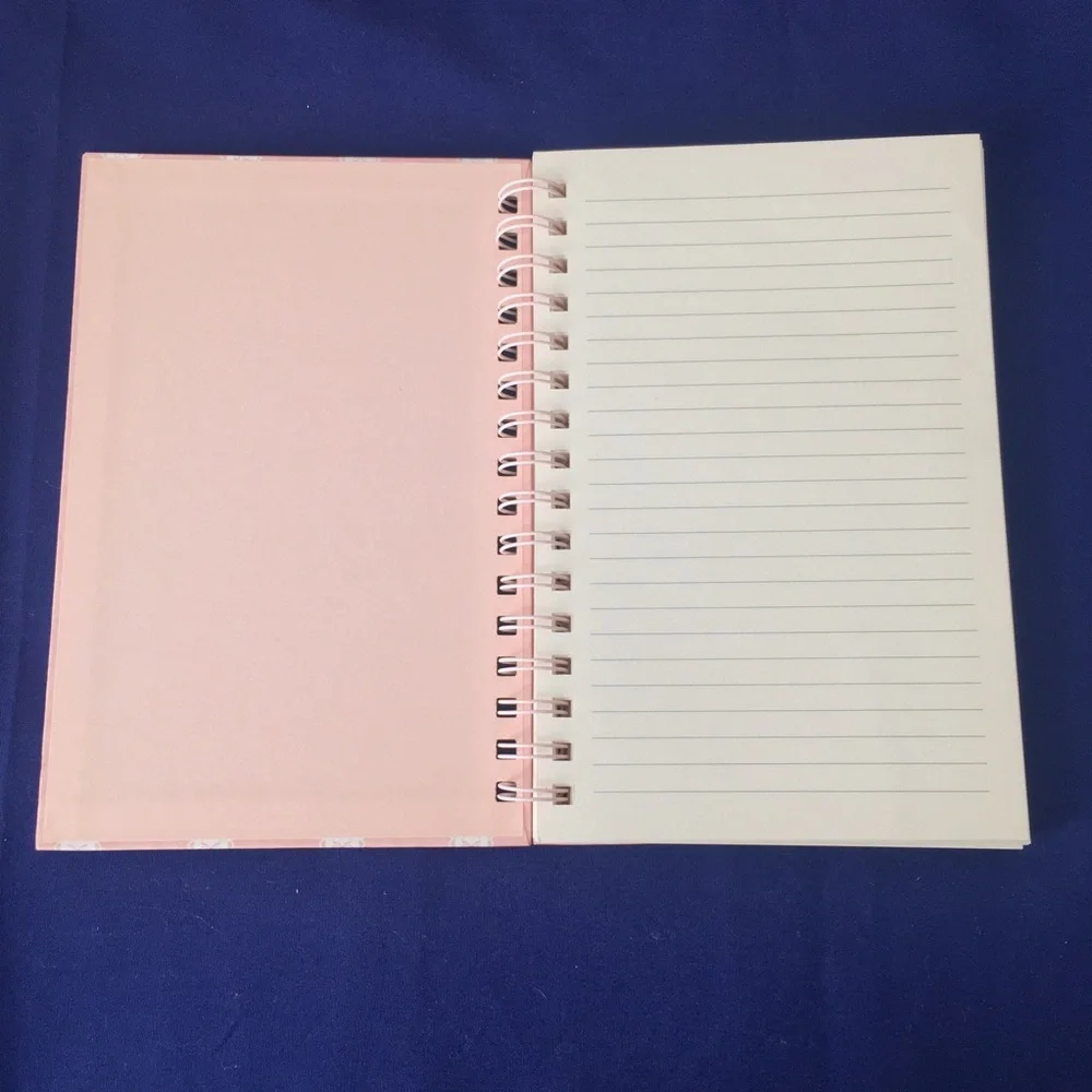 Pretty Swan and Bows Spiral Notebook